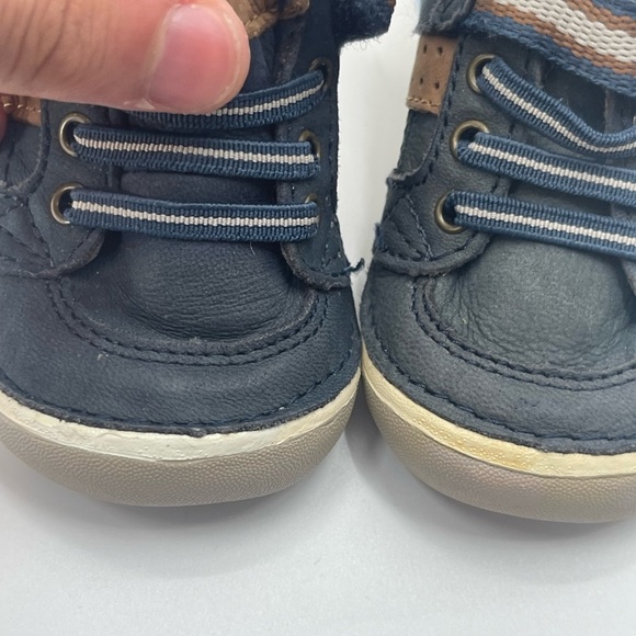 Stride Rite Baby Boy SRT SM Artie Lace up SNEAKERS Blue Size 3W - Picture 9 of 12
